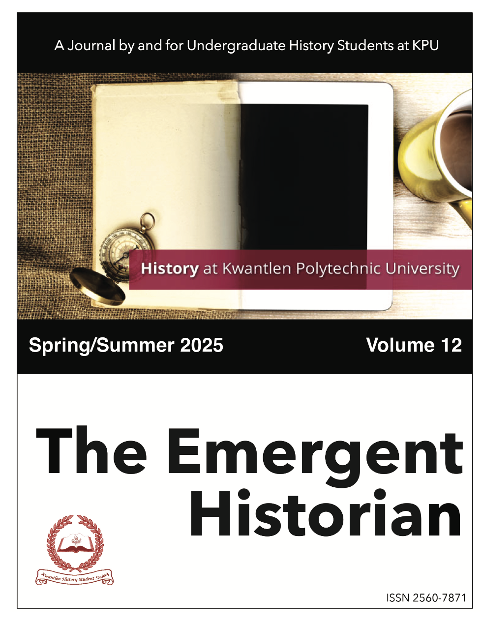 					View Vol. 12 No. 1 (2025): The Emergent Historian
				